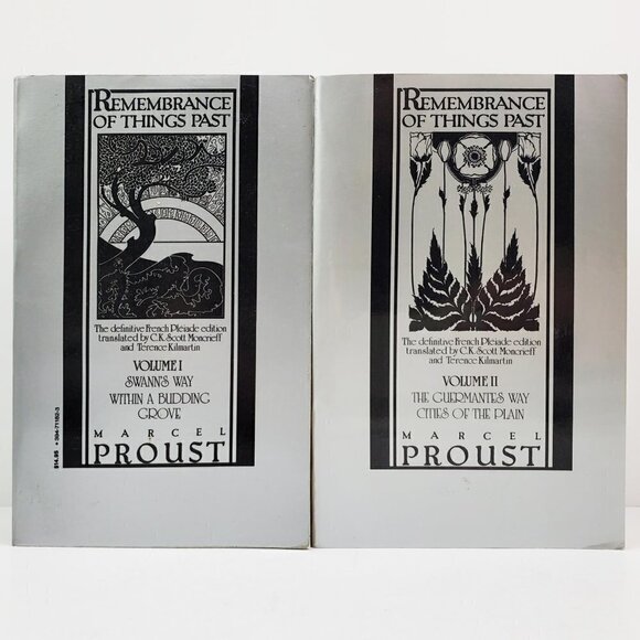 Remembrance Things Past Marcel Proust Two Volume Book Pair Vintage Pleiade 1981 - Picture 1 of 9